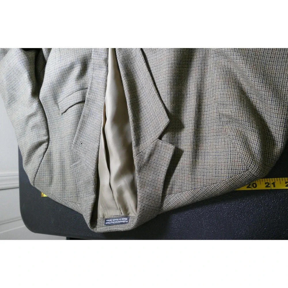 VTG Mens Ivy Style Hopsack Lambswool Sport Coat Size 46L Casual Preppy Academia